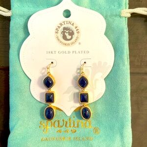 Spartina 449, never worn, navy and gold, earrings